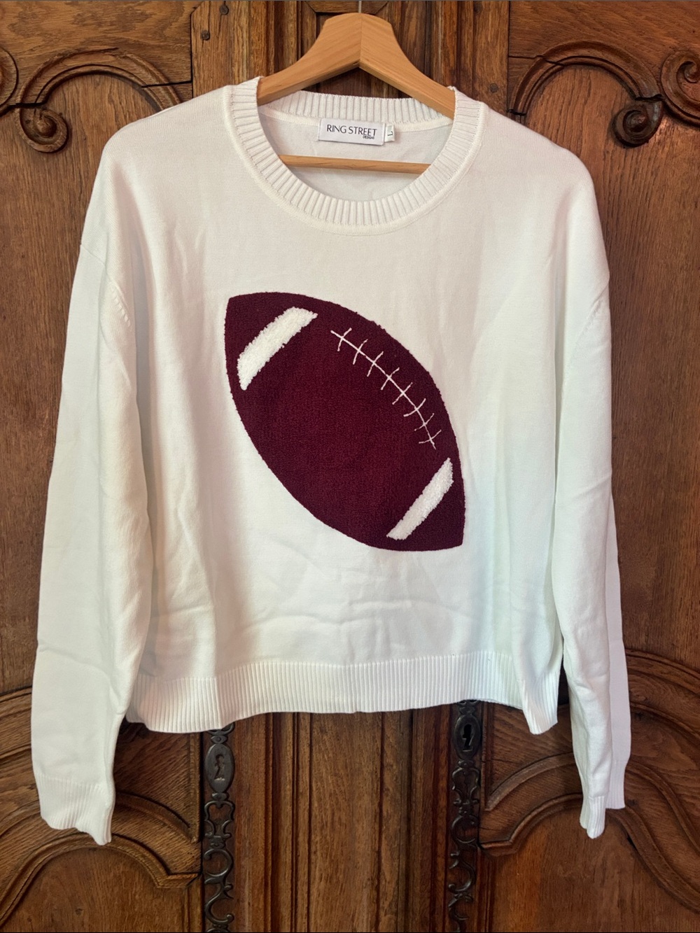 Ring Street Designs Knitted GAME DAY Football Sweater - Picture 2 of 7